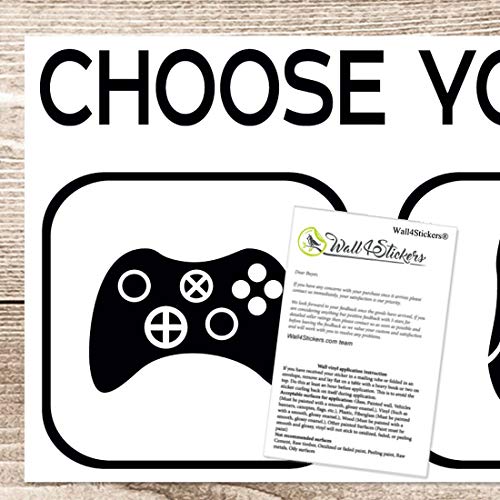 Choose your weapon Elija su juego de armas Mural de vinilo Etiqueta Vivero Niños Jugadores art adolescente vídeo juego mural Choose your weapon Elija su juego de armas Mural de vinilo Etiqueta Vivero Niños Jugadores art adolescente vídeo juego mural