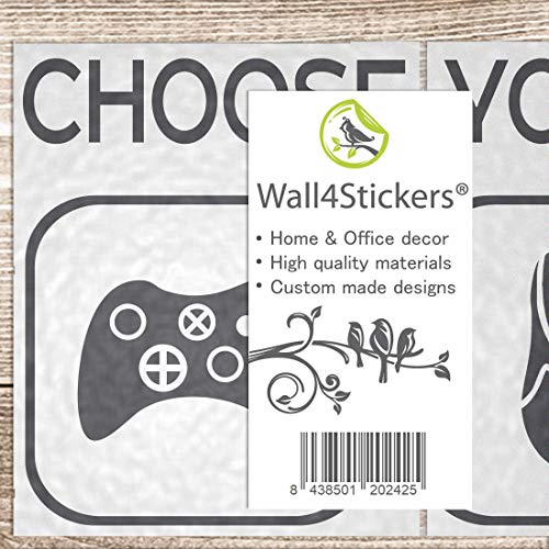 Choose your weapon Elija su juego de armas Mural de vinilo Etiqueta Vivero Niños Jugadores art adolescente vídeo juego mural Choose your weapon Elija su juego de armas Mural de vinilo Etiqueta Vivero Niños Jugadores art adolescente vídeo juego mural