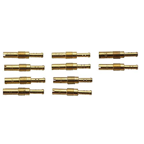 Chorro principal de carburador duradero 10pcs / secado lento for pilotos de combate y 10PCS inyectores principal Avión PWK Keihin OKO KOSO Mikuni PE CVK carburador Carburedor Vice para coche y moto