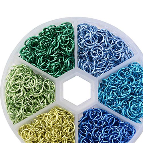 Chowcencen Nuevo Cable de Aluminio de 6 mm abren los Anillos del Salto abren los Anillos del Salto de los Colores Mezclados Plásticas Caja de Bricolaje Accesorios de la decoración Chowcencen Nuevo Cable de Aluminio de 6 mm abren los Anillos del Salto abren los Anillos del Salto de los Colores Mezclados Plásticas Caja de Bricolaje Accesorios de la decoración