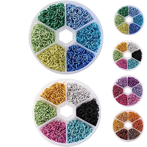 Chowcencen Nuevo Cable de Aluminio de 6 mm abren los Anillos del Salto abren los Anillos del Salto de los Colores Mezclados Plásticas Caja de Bricolaje Accesorios de la decoración Chowcencen Nuevo Cable de Aluminio de 6 mm abren los Anillos del Salto abren los Anillos del Salto de los Colores Mezclados Plásticas Caja de Bricolaje Accesorios de la decoración
