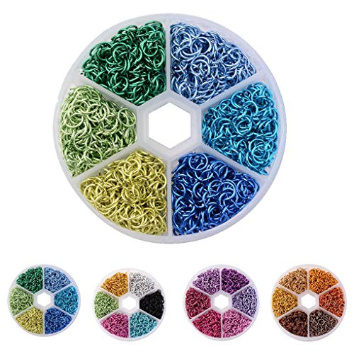 Chowcencen Nuevo Cable de Aluminio de 6 mm abren los Anillos del Salto abren los Anillos del Salto de los Colores Mezclados Plásticas Caja de Bricolaje Accesorios de la decoración Chowcencen Nuevo Cable de Aluminio de 6 mm abren los Anillos del Salto abren los Anillos del Salto de los Colores Mezclados Plásticas Caja de Bricolaje Accesorios de la decoración