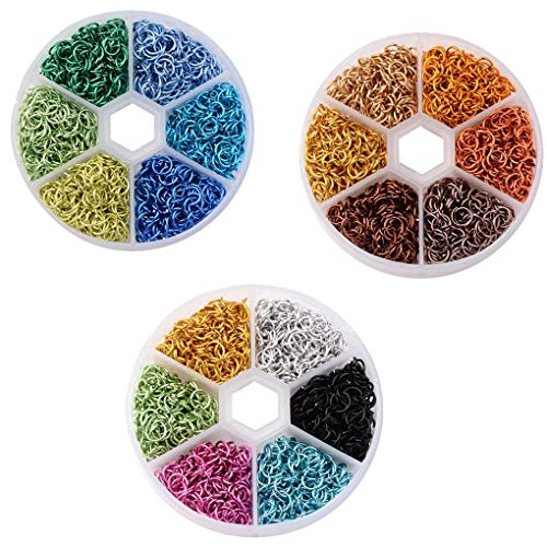 Chowcencen Nuevo Cable de Aluminio de 6 mm abren los Anillos del Salto abren los Anillos del Salto de los Colores Mezclados Plásticas Caja de Bricolaje Accesorios de la decoración Chowcencen Nuevo Cable de Aluminio de 6 mm abren los Anillos del Salto abren los Anillos del Salto de los Colores Mezclados Plásticas Caja de Bricolaje Accesorios de la decoración