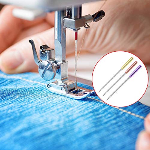 Chstarina Agujas para máquina de coser, 30 piezas varios tamaños agujas maquina de coser universales, tamaños 90/14, 100/16, 110/18 Chstarina Agujas para máquina de coser, 30 piezas varios tamaños agujas maquina de coser universales, tamaños 90/14, 100/16, 110/18