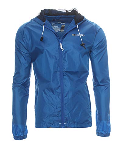 Chubasquero cortavientos de entretiempo de Geographical Norway azul real M Chubasquero cortavientos de entretiempo de Geographical Norway azul real M