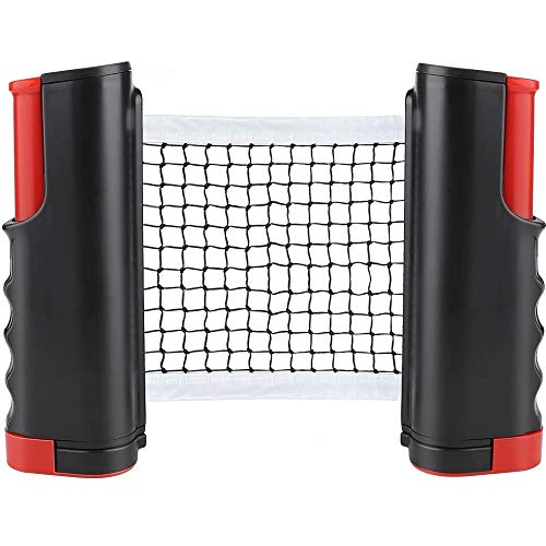 CHUER Red de Tenis de Mesa, Red Ajustable de Ping Pong Repuesto Portátil Retráctil Table Tennis Net - Ping Pong Net para Entrenamiento Abrazaderas, Longitud Ajustable 170 (MAX) x 14.5cm CHUER Red de Tenis de Mesa, Red Ajustable de Ping Pong Repuesto Portátil Retráctil Table Tennis Net - Ping Pong Net para Entrenamiento Abrazaderas, Longitud Ajustable 170 (MAX) x 14.5cm