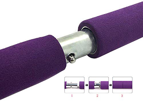 CHYIR Kit de barra portátil para yoga, pilates, con banda de resistencia, barra de sentada con bucle para el pie para entrenamiento total del cuerpo CHYIR Kit de barra portátil para yoga, pilates, con banda de resistencia, barra de sentada con bucle para el pie para entrenamiento total del cuerpo