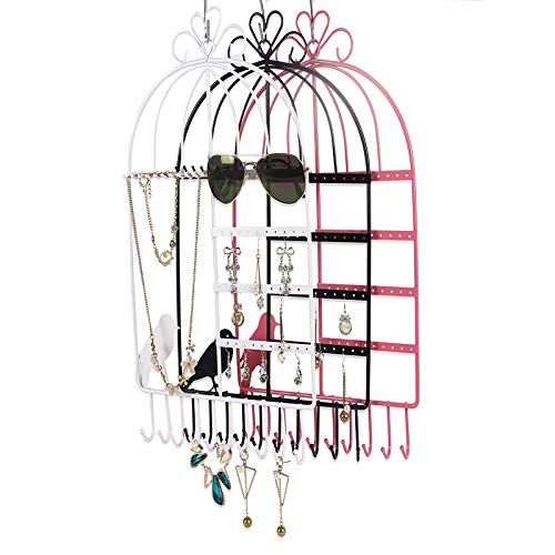Chytaii Soporte de Exhibición de Joyería Estante de Joyería Soporte Joyas Estante de Pendiente Pulsera Collar Organizador de Pendientes Soporte Joyas Metal Diseño de Jaula de Pájaros 26.5 * 44cm Chytaii Soporte de Exhibición de Joyería Estante de Joyería Soporte Joyas Estante de Pendiente Pulsera Collar Organizador de Pendientes Soporte Joyas Metal Diseño de Jaula de Pájaros 26.5 * 44cm