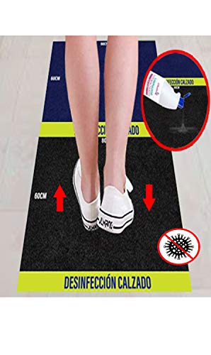 Cibol Alfombra desinfectante Entrada + (x2) Limpiador Higienizante, Felpudo Desinfectante, Calzado, Zapatos (80 x 60cm) Pack DE 4 Productos