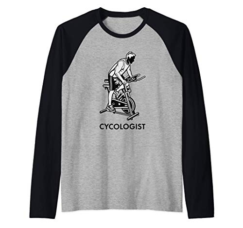 Cicólogo - Bicicleta estática - Clase de spinning Camiseta Manga Raglan