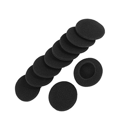 Cikuso 10 Esponja Suave Protector de Oreja Negro para Auriculares 5cm Cikuso 10 Esponja Suave Protector de Oreja Negro para Auriculares 5cm