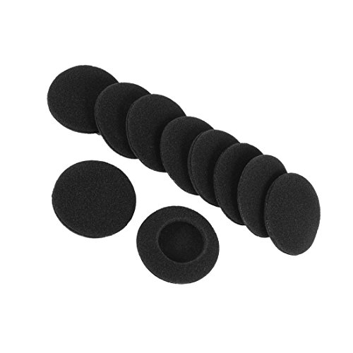 Cikuso 10 Esponja Suave Protector de Oreja Negro para Auriculares 5cm Cikuso 10 Esponja Suave Protector de Oreja Negro para Auriculares 5cm