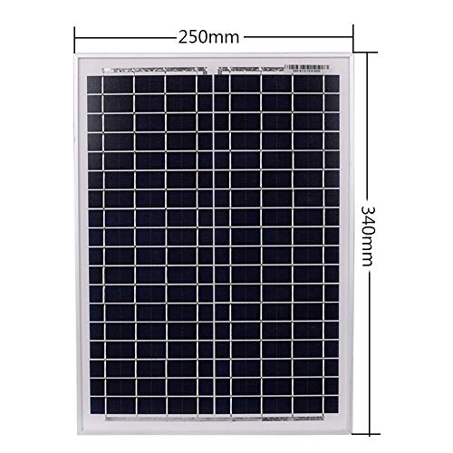 Cikuso 18V20W Panel Solar 12V / 24V Controlador 1500W Kit Inversor Ac220V, Adecuado para Sistemas De Generación De Energía De Ahorro De Energía Solar Al Aire Libre Y En Casa Ac220V, 60A