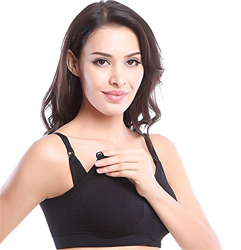 Cimary Sujetador de maternidad para mujeres Bra sin costuras (4Pack) Cimary Sujetador de maternidad para mujeres Bra sin costuras (4Pack)