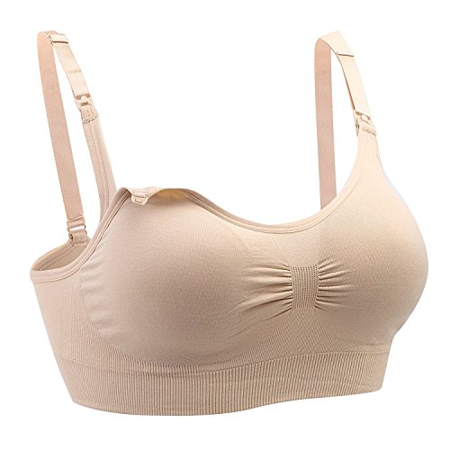 Cimary Sujetador de maternidad para mujeres Bra sin costuras (4Pack) Cimary Sujetador de maternidad para mujeres Bra sin costuras (4Pack)