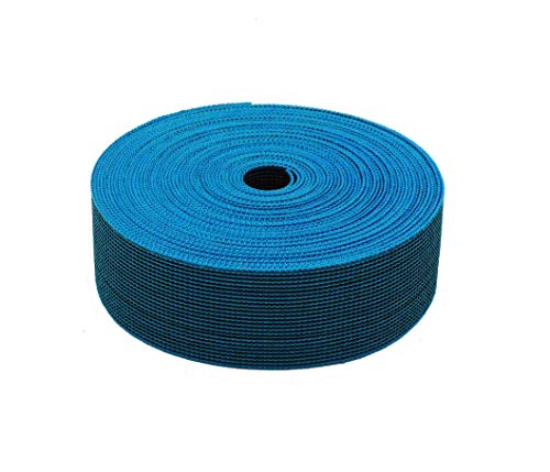 Cincha azul de calidad Super Extra dura de tapicería de 50 mm. para asientos 12 metros. (12 metros)