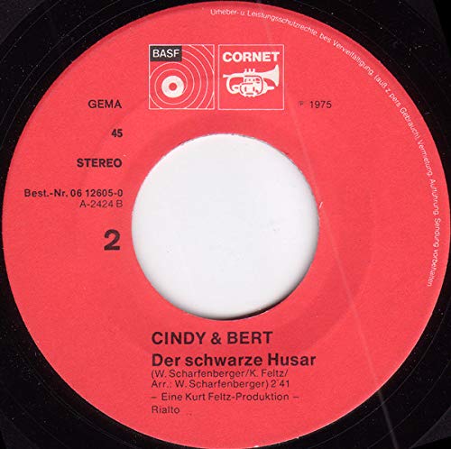 Cindy & Bert - Wenn Die Rosen Erblühen In Malaga / Der Schwarze Husar - BASF - 06 12605-0, Cornet - 06 12605-0 Cindy & Bert - Wenn Die Rosen Erblühen In Malaga / Der Schwarze Husar - BASF - 06 12605-0, Cornet - 06 12605-0