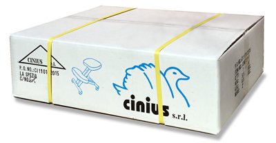 cinius Silla ergonómica Profesional Color Negro sin Respaldo