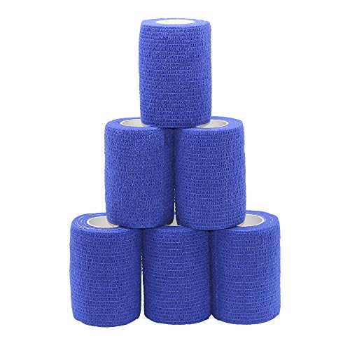 Cinta Adhesiva de Venda de 7.5 cm, Cinta Azul Deportiva, Cinta Para la Muñeca, Cinta Autoadhesiva