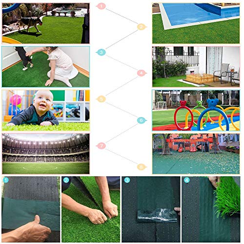 Cinta adhesiva para césped artificial, 15cm x 5cm Cinta adhesiva para césped autoadhesiva para unir 2 piezas Césped sintético para césped Cinta adhesiva para césped artificial, 15cm x 5cm Cinta adhesiva para césped autoadhesiva para unir 2 piezas Césped sintético para césped