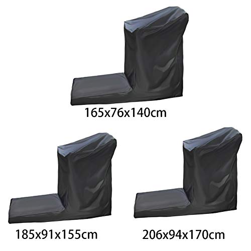 Cinta Correr Cubierta Protector Impermeable Al Aire Libre A Prueba Polvo Refugio protección Oxford Máquina Correr Funda no Plegable Jogging Anti UV Durable(El 185x91x155cm)