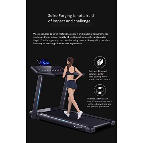 Cinta de Correr Bluetooth, Toque Simple Pantalla LED Grande Caminar Correr Ejercicio Máquina de Ejercicios Inclinación Ajustable Sistema de Emergencia Empuñadura Manual Sensor de Pulso 14 Km/H Cinta de Correr Bluetooth, Toque Simple Pantalla LED Grande Caminar Correr Ejercicio Máquina de Ejercicios Inclinación Ajustable Sistema de Emergencia Empuñadura Manual Sensor de Pulso 14 Km/H