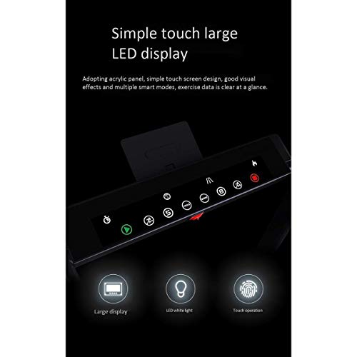 Cinta de Correr Bluetooth, Toque Simple Pantalla LED Grande Caminar Correr Ejercicio Máquina de Ejercicios Inclinación Ajustable Sistema de Emergencia Empuñadura Manual Sensor de Pulso 14 Km/H Cinta de Correr Bluetooth, Toque Simple Pantalla LED Grande Caminar Correr Ejercicio Máquina de Ejercicios Inclinación Ajustable Sistema de Emergencia Empuñadura Manual Sensor de Pulso 14 Km/H