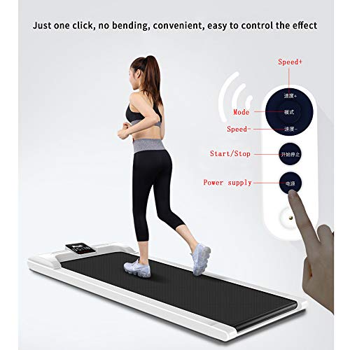 Cinta de Correr eléctrica Debajo del Escritorio con Pantalla Digital LED y Velocidad Ajustable, Cinta de Correr Super Slim Mini Quiet con Control Remoto para el hogar, la Oficina, el Gimnasio