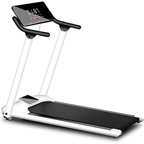 Cinta De Correr Plegable Rueda De Andar Cintas De Correr,For El Hogar Pantalla El LED Proporciona Información Velocidad,Unisex Adulto, High-Speed Folding Treadmill White