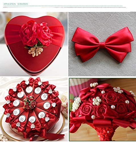 Cinta de Satén de Seda DIY ,cintas de satén sólidas anchas de para envolver regalos de boda Satén Navidad / Día de San Valentín / Artesanía Cinta de Satén de Seda DIY ,cintas de satén sólidas anchas de para envolver regalos de boda Satén Navidad / Día de San Valentín / Artesanía