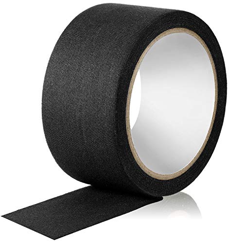 Cinta de Tela 5 cm x 10 m, Cinta de Sellado de Costura Adhesiva para Reparación de Correas (Negro)