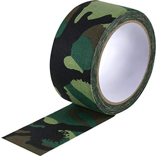 Cinta de Tela Verde Camuflaje 5 cm x 10 m, Cinta Adhesiva de Sellado de Costuras para Reparación de Correas