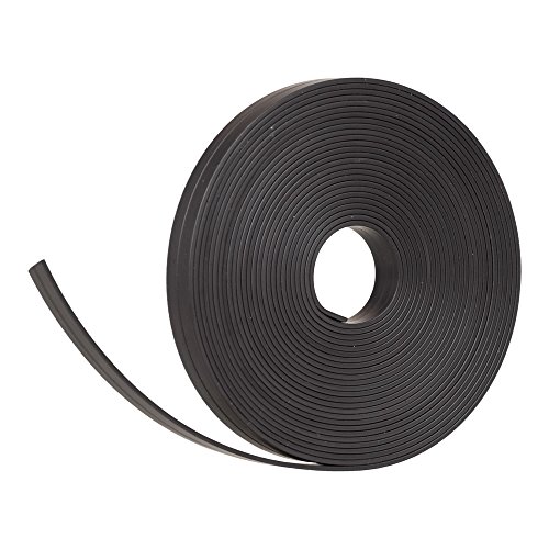 Cinta magnética negra de 5 m de largo y 10 mm de ancho para tableros magnéticos, refrigeradores y pizarras blancas Cinta magnética negra de 5 m de largo y 10 mm de ancho para tableros magnéticos, refrigeradores y pizarras blancas