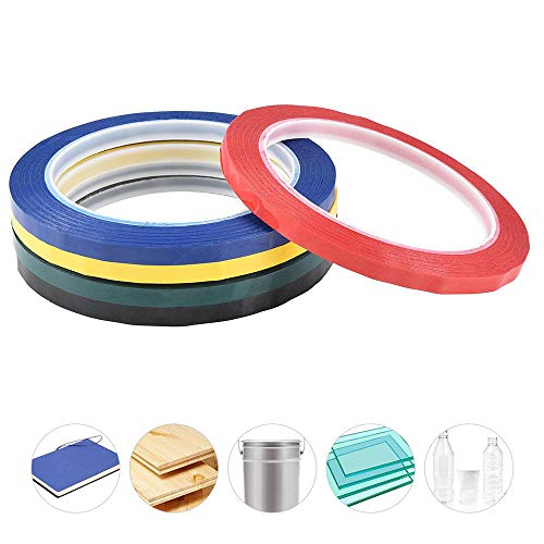 Cinta para Pizarra, Cinta Para Gráficos, Autoadhesiva, 5 mm x 50 m por Rollo, Paquete 5 Rollos (5 Colores) Cinta para Pizarra, Cinta Para Gráficos, Autoadhesiva, 5 mm x 50 m por Rollo, Paquete 5 Rollos (5 Colores)