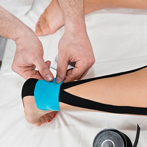 Cinta Precortada de Kinesiología (paquete de 3), Cinta deportiva elástica terapéutica para alivio del dolor, recuperación y fisioterapia, transpirable, resistente al agua, 5cm x 5m Cinta Precortada de Kinesiología (paquete de 3), Cinta deportiva elástica terapéutica para alivio del dolor, recuperación y fisioterapia, transpirable, resistente al agua, 5cm x 5m