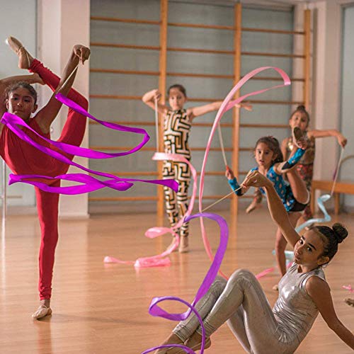 Cintas de Baile Cinta, 6 Piezas 2 Metros Cintas de Danza Gimnasias Rítmicas Streamers Cintas de Baile con Palos Twirling,para Niños Baile Artístico Gimnasia Entrenamiento Actividades Divertidas Cintas de Baile Cinta, 6 Piezas 2 Metros Cintas de Danza Gimnasias Rítmicas Streamers Cintas de Baile con Palos Twirling,para Niños Baile Artístico Gimnasia Entrenamiento Actividades Divertidas