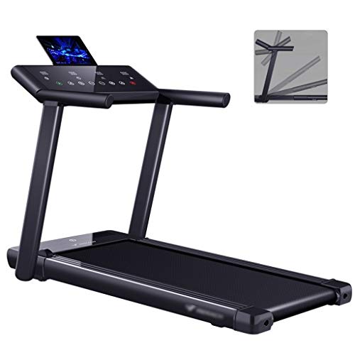 Cintas de correr Elektrisk Löpband Vikbara Löpband Hushålls Multifunktionella Löpband Super Stötdämpande Löpband Speciellt För Gym Tyst Stötdämpning (Color : Black, Size : 153 * 71.5 * 112cm)