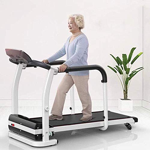 Cintas de correr para ancianos, Cintas de correr de rehabilitación motorizadas plegables, Máquina para caminar multifuncional para ancianos del hogar, Equipo de ejercicio físico para entrenamiento de