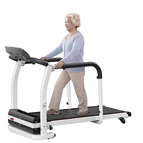 Cintas de correr para ancianos, Cintas de correr de rehabilitación motorizadas plegables, Máquina para caminar multifuncional para ancianos del hogar, Equipo de ejercicio físico para entrenamiento de