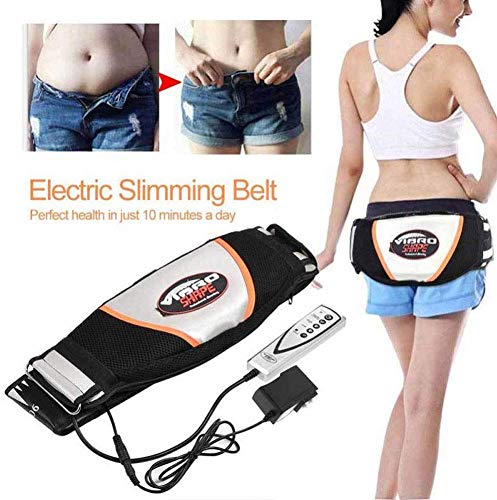 Cinturón De Adelgazamiento Vibratorio Eléctrico Masaje Térmico Ejercicio Vibratorio Masaje Cinturón De Fitness Cinturón De Recorte Quemador De Grasa Herramienta De Vibración De Fitness Para Mujeres Y