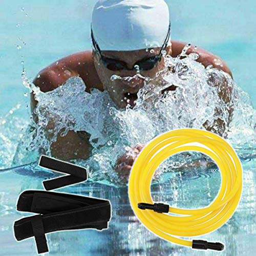 Cinturón de Entrenamiento, Equipo de natación Cuerda Elástica Conjunto de Cinturón de Natación Equipo de Fuerza de Resistencia de Natación para Adultos y Niños (3M Amarillo) Cinturón de Entrenamiento, Equipo de natación Cuerda Elástica Conjunto de Cinturón de Natación Equipo de Fuerza de Resistencia de Natación para Adultos y Niños (3M Amarillo)