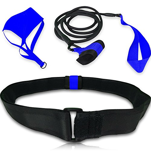 Cinturón de natación, ideal para la resistencia estacionaria y el arrastre con paracaídas, pueden usarlo adultos y niños, para aficionados - 725873840293, 7 feet, Azul