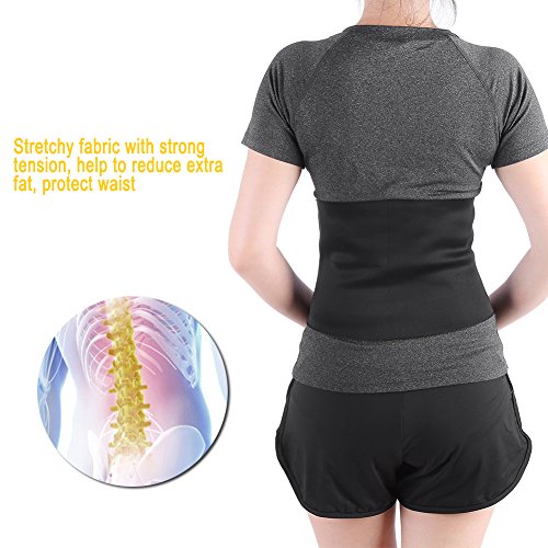 Cinturón de Sudor para Adelgazar Belly Slimming Belt Postpartum Loss Weight Body Shaper Panza Fat Burning Waist Training 6 tamaño Universal para Hombre Mujer(XXL)