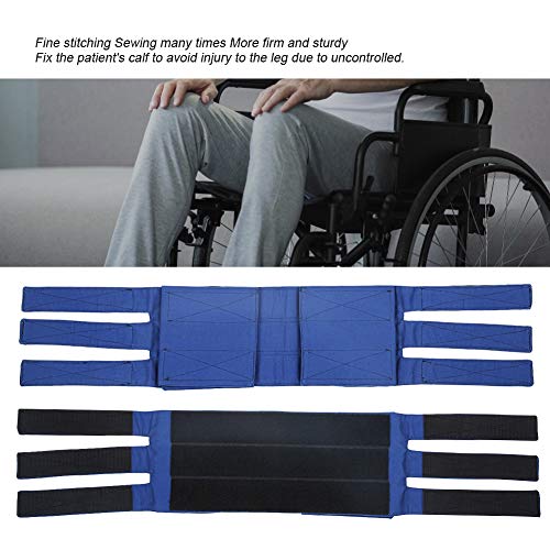 Cinturón de sujeción de piernas, reposapiés de silla de ruedas de elasticidad ajustable de algodón, correa de sujeción de piernas ajustable antideslizante Cinturón de seguridad, tamaño universal Cinturón de sujeción de piernas, reposapiés de silla de ruedas de elasticidad ajustable de algodón, correa de sujeción de piernas ajustable antideslizante Cinturón de seguridad, tamaño universal