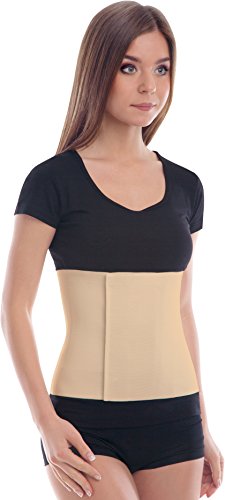 Cinturón elástico postoperatorio abdominal 24cm / Faja postparto y postoperatorio/Apoyo de los músculos abdominales y lumbosacro/Unisex/Small Beige Cinturón elástico postoperatorio abdominal 24cm / Faja postparto y postoperatorio/Apoyo de los músculos abdominales y lumbosacro/Unisex/Small Beige