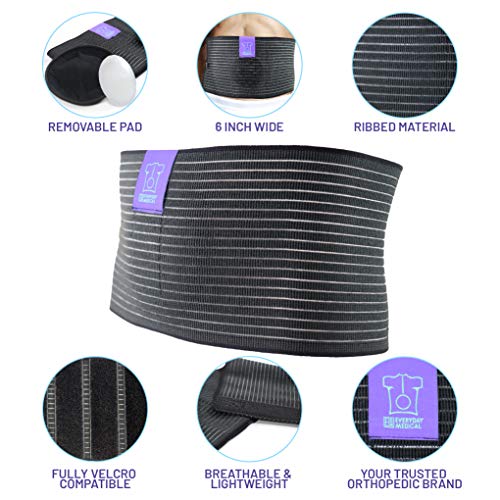 Cinturón para Hernia Umbilical por Everyday Medical I Faja Abdominal para el Soporte de Hernia de Ombligo con Almohadilla de Compresión I Soporte para Hernia Ventral para Hombre y Mujer I L/XL Cinturón para Hernia Umbilical por Everyday Medical I Faja Abdominal para el Soporte de Hernia de Ombligo con Almohadilla de Compresión I Soporte para Hernia Ventral para Hombre y Mujer I L/XL