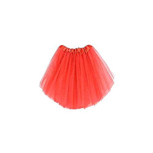 Cisne 2013, S.L. Tutu Falda para Mujer y niña. Falda para Ballet Color Rojo. Accesorio Baile Mini Falda Mujer. Tamaño 40cm, Rojo.