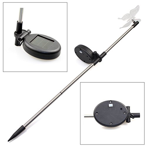 CISTWIN Paquete de 2 colores cambiantes óptica LED Solar Powered Dragonfly mariposa jardín Pathway luces linternas para patio patio patio exterior CIS-57254-PACK2DB CISTWIN Paquete de 2 colores cambiantes óptica LED Solar Powered Dragonfly mariposa jardín Pathway luces linternas para patio patio patio exterior CIS-57254-PACK2DB