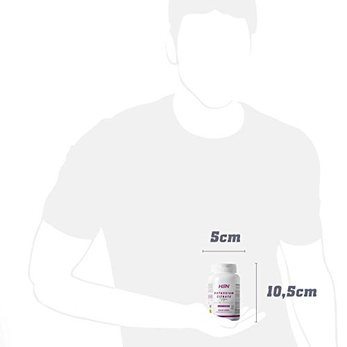 Citrato de Potasio de HSN | Potassium Citrate | 600mg de Potasio Elemental por Dosis Diaria | Alta Concentración | Vegano, Sin Gluten, Sin Lactosa, 120 Cápsulas Vegetales Citrato de Potasio de HSN | Potassium Citrate | 600mg de Potasio Elemental por Dosis Diaria | Alta Concentración | Vegano, Sin Gluten, Sin Lactosa, 120 Cápsulas Vegetales