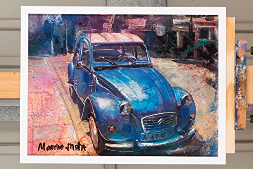 Citroën 2CV Azul Pintura Original Hecha A Mano